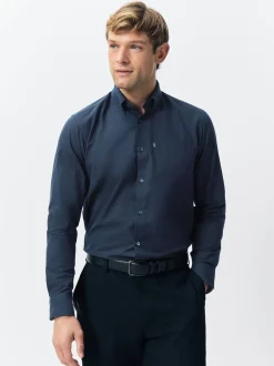 Next Carreaux Blackwatch bleu marine/vert - Lot de 2 chemises Oxford à manches longues Outlet