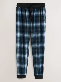 Next Carreaux bleu marine - Ensemble pyjama Motionflex confortable à manches longues et poignets New