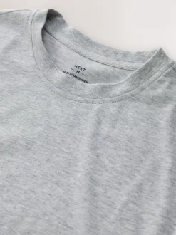 Next Carreaux gris/rouge bordeaux - Pyjama confortable à manches courtes Motionflex Clearance