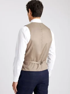 MOSS Carreaux noirs bleu marine - Habillé - Gilet de costume Sale