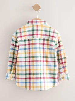 Next Carreaux vichy écru vif - Chemise Personnage Manches longues (3mois-7ans) Clearance