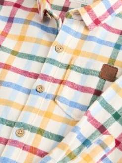 Next Carreaux vichy écru vif - Chemise Personnage Manches longues (3mois-7ans) Clearance