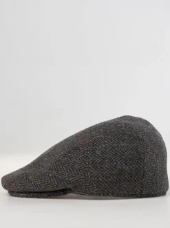 Brook Taverner Casquette plate traditionnelle Harris Tweed® Best