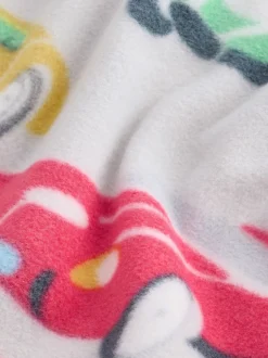 Next Cath Kidson Rouge/Écru Blanc Cars - Pyjama simple en laine polaire Clearance