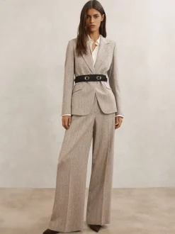 Reiss Ceinture corset Petula à double boucle en daim New