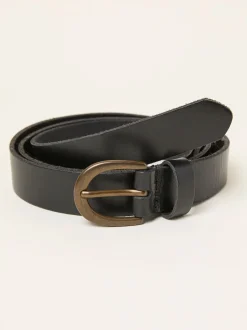 Fat Face Ceinture FatFace en cuir à clous cœur Sale