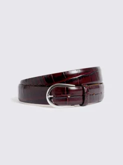 MOSS Ceinture croco italien Discount