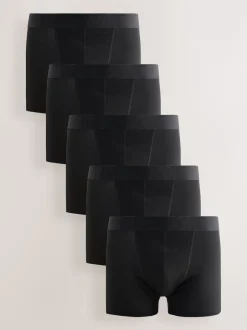Next - Trunks Boxer 5 Pack Ceinture Noir Clearance
