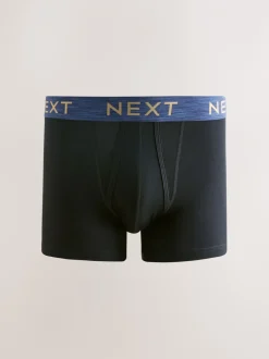 Next - Coupe standard - Caleçon A-Front 10 Pack Ceinture noire riche chinée Best