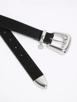 River Island Ceinture en daim à boucle bulle New