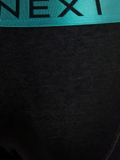 Next - Coupe standard - Caleçon A-Front 10 Pack Ceintures brillantes Noir brillantes Best