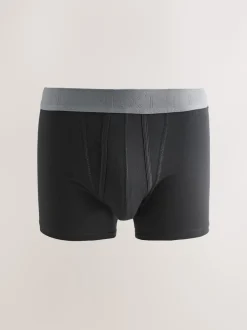 Next - Coupe standard - Caleçon A-Front 10 Pack Ceintures noires neutres Clearance