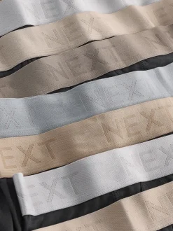 Next - Coupe standard - Caleçon A-Front 10 Pack Ceintures noires neutres Clearance