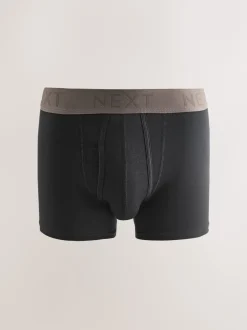 Next - Coupe standard - Caleçon A-Front 10 Pack Ceintures noires neutres Clearance