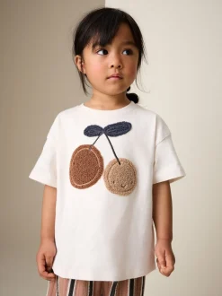 Next Cerise écru/brun - Ensemble haut à manches courtes et pantalon barillet (3mois-7ans) Sale