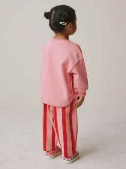 Next Cerise rembourrée rose - Ensemble haut à manches longues et pantalon barillet (3mois-7ans) Sale