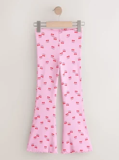 Next - Leggings évasés à côtes (3-16ans) Cerise rose/rouge Sale