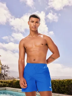 Nike - 5 Inch - Shorts de bain de volley indispensable Chambray bleu Outlet