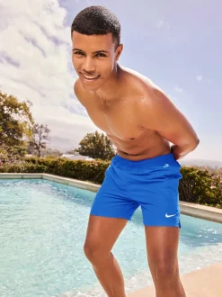 Nike - 5 Inch - Shorts de bain de volley indispensable Chambray bleu Outlet