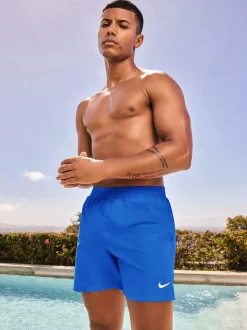 Nike - 5 Inch - Shorts de bain de volley indispensable Chambray bleu Outlet