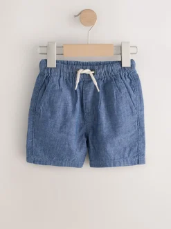 Next - Short à enfiler (3mois à7ans) Chambray bleu Hot
