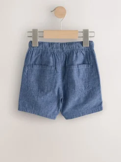 Next - Short à enfiler (3mois à7ans) Chambray bleu Hot