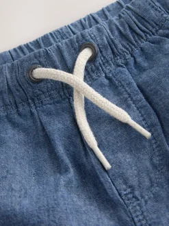 Next - Short à enfiler (3mois à7ans) Chambray bleu Hot