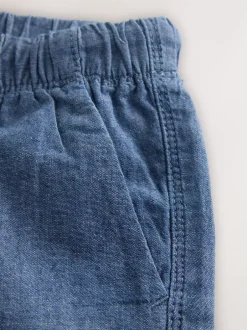 Next - Short à enfiler (3mois à7ans) Chambray bleu Hot