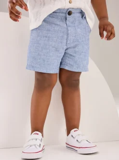 Next - Short Chino (3mths-7yrs) Chambray bleu Clearance