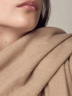 Next chameau - Écharpe châle Premium Made in Italie en sergé poids moyen Clearance