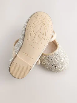 Next - Chaussures Mary Jane Occasion à fleurs Champagne doré