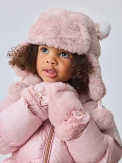 Baker by Ted Baker Chapeau de trappeur nœud rose en fausse fourrure Online