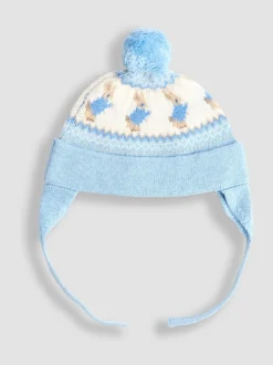 Jojo Maman Bébé Chapeau Peter Rabbit™ à pompon en maille Sale
