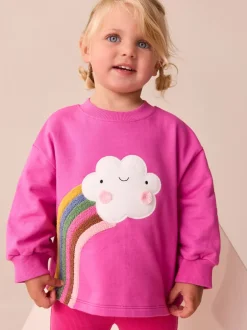 Next - T-shirt à manches longues (3mths-7yrs) Character rose arc-en-ciel Online
