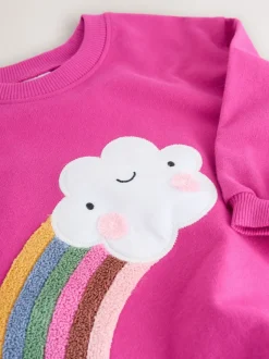 Next - T-shirt à manches longues (3mths-7yrs) Character rose arc-en-ciel Online