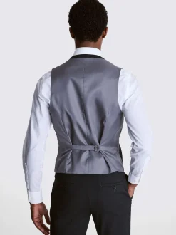 MOSS charbon de bois - Ajusté - Gilet de costume extensible Online