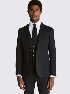 MOSS charbon de bois - Ajusté - Veste de costume extensible Sale