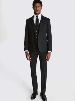 MOSS charbon de bois - Ajusté - Veste de costume extensible Sale