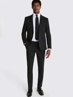 MOSS charbon de bois - Ajusté - Veste de costume extensible Sale