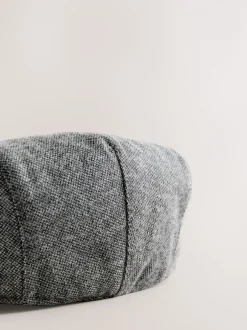 Next charbon de bois - Casquette plate à chevrons New