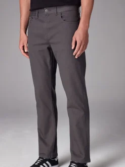 Next - Straight Fit Classic Jeans extensibles charbon de bois Sale