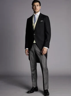 Charles Tyrwhitt Costume du matin à chevrons coupe slim : manteau queue-de-pie Outlet