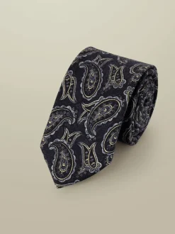 Charles Tyrwhitt Cravate en laine Motif paisley Online