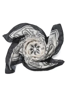 Aela Écharpe Modern Western noire Discount