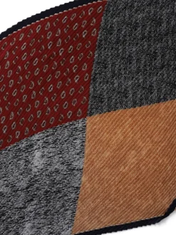 Aela Écharpe rouge plissée à motif paisley Online