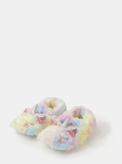 Accessorize Chaussons arc-en-ciel licorne pour fille Discount