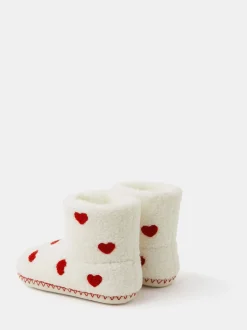 Accessorize Chaussons imprimé cœur fille Clearance