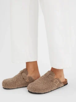 Accessorize Chaussons sabots en peau de mouton New