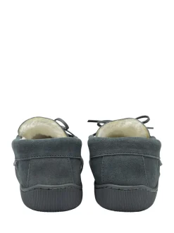 Dunlop Chaussons en cuir doublés de fausse fourrure pour homme Outlet