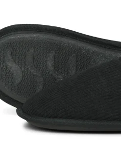 JACK & JONES JUNIOR Chaussons Courdroy Mule noirs Outlet